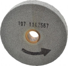 Norton - 6" Diam, 1" Face Width, 1" Center Hole, Medium Grade, Silicon Carbide Deburring Wheel - Convolute, Medium Density 6 Grade, 6,000 RPM - Americas Industrial Supply