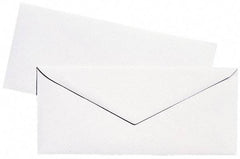UNIVERSAL - 8-7/8" Long x 3-7/8" Wide Gummed Flap Plain White Envelope with Window - 24 Lb Paper Weight - Americas Industrial Supply