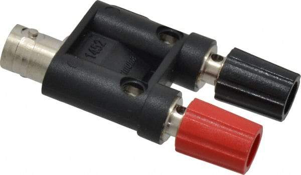 Pomona - Black Electrical Test Equipment Adapter - Use with Female BNC to Stackable Binding Posts - Americas Industrial Supply