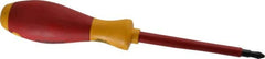 Wiha - #2, 8-9/16" OAL, Standard Phillips Screwdriver - 4" Blade Length, Ergonomic Handle - Americas Industrial Supply