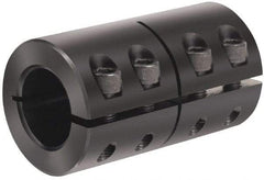 Climax Metal Products - 15mm Inside x 34mm Outside Diam, Metric One Piece Clamping Rigid Coupling - 50mm Long - Americas Industrial Supply