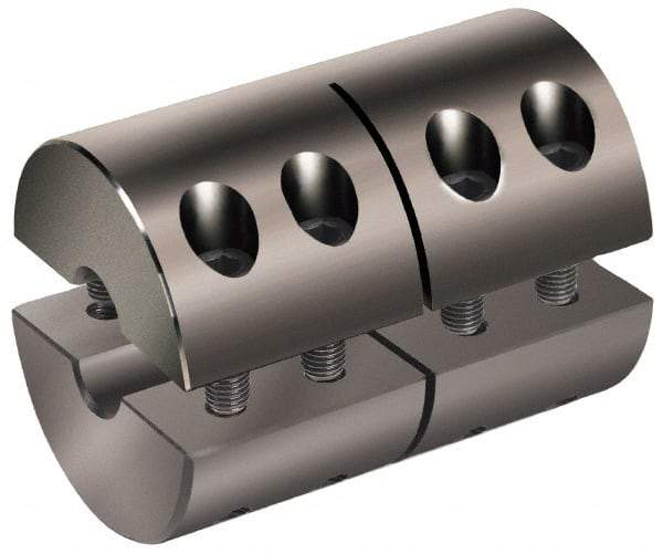 Climax Metal Products - 1" Inside x 3-1/4" Outside Diam, Machinable Rigid Coupling - No Keyway - 4-7/8" Long - Americas Industrial Supply