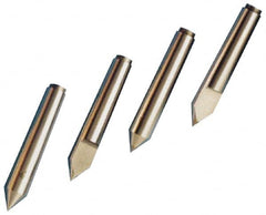 Riten - 1.289" Head Diam, Carbide-Tipped Steel Standard Point Half Dead Center - B&S 10 Brown & Sharpe Taper, 1.289" Point Diam, 8-9/16" OAL - Americas Industrial Supply