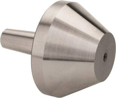 Riten - 2MT & 3MT Taper, 7/8 to 1-3/4" Point Diam, Hardened Tool Steel Lathe Bull Nose Point - 1-3/16" OAL - Americas Industrial Supply