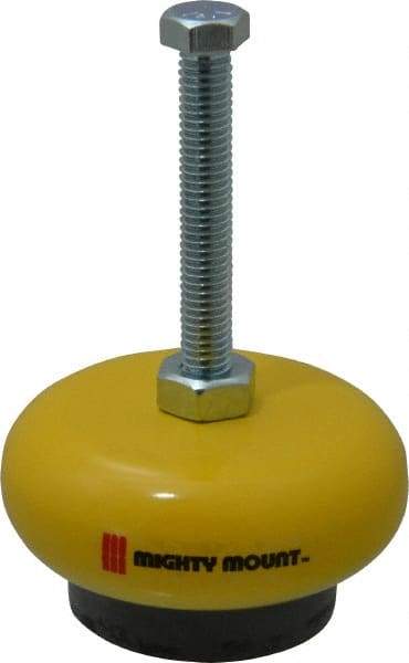 Gibraltar - 3/8-16 Bolt Thread, 1-1/2" High Leveling Mount - 300 Max Lb Capacity, 3" Base Diam - Americas Industrial Supply