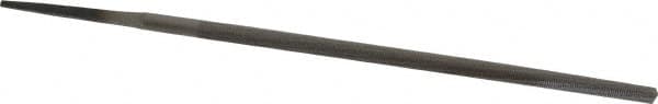 Value Collection - 6" Long, Smooth Cut, Round American-Pattern File - Double Cut, Tang - Americas Industrial Supply