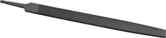 Value Collection - 12" Long, Smooth Cut, Mill American-Pattern File - Single Cut, 7/32" Overall Thickness, Tang - Americas Industrial Supply