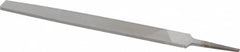 Value Collection - 8" Long, Smooth Cut, Flat American-Pattern File - Double Cut, 7/32" Overall Thickness, Tang - Americas Industrial Supply