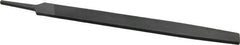 Value Collection - 12" Long, Smooth Cut, Flat American-Pattern File - Double Cut, 9/32" Overall Thickness, Tang - Americas Industrial Supply