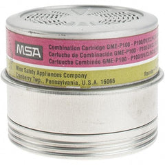 MSA - Organic Vapor, Chlorine, Sulfur, Dioxide & Hydrogen Chloride, Hydrogen Sulfide, Ammonia, Methylamine, Formaldehyde, Hydrogen Fluoride & Particulate Protection PAPR Combination Multi-Gas/P100 Particulate Filter Cartridge - Americas Industrial Supply