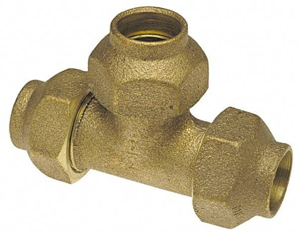 NIBCO - 1/2" Cast Copper Pipe Flared Tee - FL x FL x FL - Americas Industrial Supply