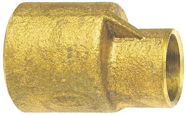 NIBCO - 1-1/4 x 3/4" Cast Copper Pipe Eccentric Coupling - C x C, Pressure Fitting - Americas Industrial Supply