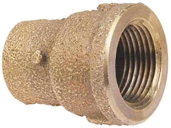 NIBCO - 1-1/2 x 1-1/4" Cast Copper Pipe Adapter - C x F, Pressure Fitting - Americas Industrial Supply
