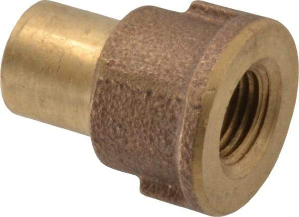 NIBCO - 1/2 x 1/4" Cast Copper Pipe Adapter - FTG x F, Pressure Fitting - Americas Industrial Supply