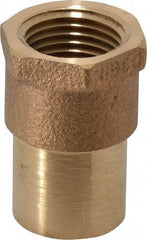 NIBCO - 3/4 x 1/2" Cast Copper Pipe Adapter - FTG x F, Pressure Fitting - Americas Industrial Supply