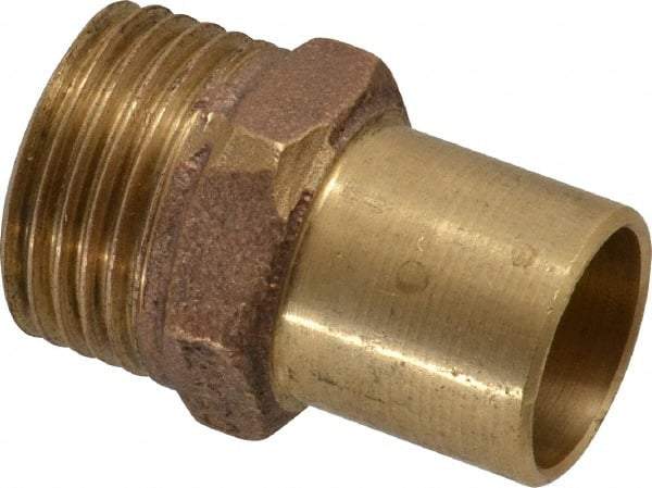NIBCO - 3/4 x 1/2" Cast Copper Pipe Hose Adapter - Ftg x Hose, Pressure Fitting - Americas Industrial Supply