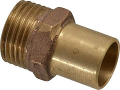 NIBCO - 3/4 x 1/2" Cast Copper Pipe Hose Adapter - Ftg x Hose, Pressure Fitting - Americas Industrial Supply