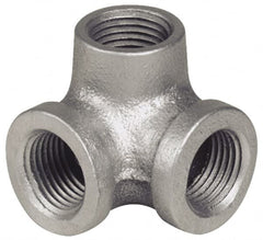 B&K Mueller - Class 150, 1/2" Galvanized Pipe Side Outlet Elbow - Threaded, Malleable Iron - Americas Industrial Supply