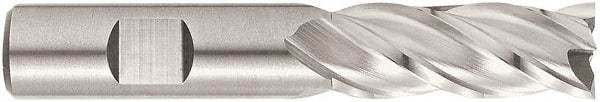 Niagara Cutter - 1", 6" LOC, 1" Shank Diam, 8-1/2" OAL, 4 Flute, Cobalt Square End Mill - Single End, TiCN Finish, Spiral Flute, 35° Helix, Centercutting, Right Hand Cut, Right Hand Flute, Series EX350 - Americas Industrial Supply