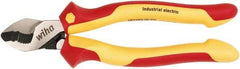 Wiha - 8" OAL, 0.28" Capacity, Cable Cutter - 1.04" Jaw Length x 1.01" Jaw Width, Cushion Grip Handle - Americas Industrial Supply