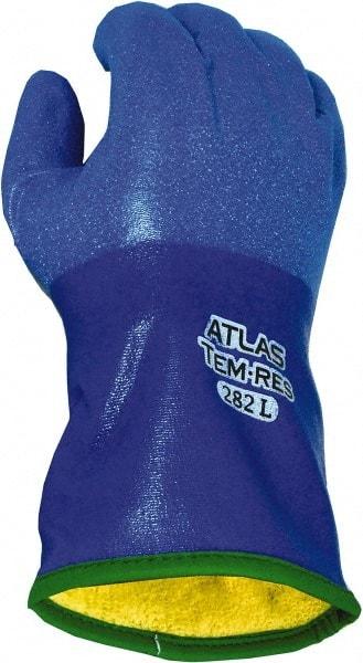 SHOWA - Size 2XL Polyurethane Cold Protection Work Gloves - For General Purpose, Slip-On Cuff, Full Fingered, Blue, Paired - Americas Industrial Supply