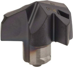 Iscar - Series ICK, 0.693" Diam Grade IC908 140° Replaceable Drill Tip - Carbide, TiAlN Finish, 17 Seat Size, Through Coolant - Americas Industrial Supply