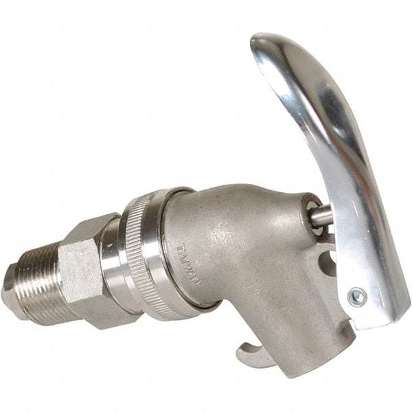 Vestil - 3/4" NPT Stainless Steel Adjustable Drum Faucet - 6" Long Extension - Americas Industrial Supply