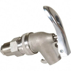 Vestil - 3/4" NPT Stainless Steel Adjustable Drum Faucet - 6" Long Extension - Americas Industrial Supply