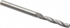 Accupro - #21 150° Solid Carbide Jobber Drill - Bright Finish, Spiral Flute, 2-1/2" OAL, Standard Point - Americas Industrial Supply