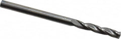 Accupro - 5/32" 150° Solid Carbide Jobber Drill - Bright Finish, Spiral Flute, 2-1/2" OAL, Standard Point - Americas Industrial Supply
