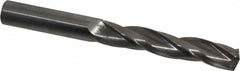 Accupro - 5/8" 150° Solid Carbide Jobber Drill - Bright Finish, Spiral Flute, 6" OAL, Standard Point - Americas Industrial Supply