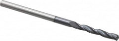 Accupro - 3mm 150° Solid Carbide Jobber Drill - AlTiN Finish, Spiral Flute, 58mm OAL, Standard Point - Americas Industrial Supply