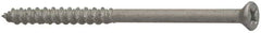Elco - 1/4" Diam, 2-1/4" OAL, Phillips Drive, Concrete Screw & Masonry Fastener - Stainless Steel, StalGard Silver Finish, Includes #2 Drill Bit - Americas Industrial Supply