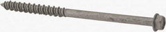 Elco - 1/4" Diam, 4" Length Under Head, Hex Drive, Concrete Screw & Masonry Fastener - Stainless Steel, StalGard Silver Finish, Includes 5/16" Drill Bit - Americas Industrial Supply
