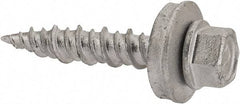 Elco - #10-15 Hex Washer Head Sheet Metal Screw - Steel, 1" Length Under Head, ASTM B117 - Americas Industrial Supply
