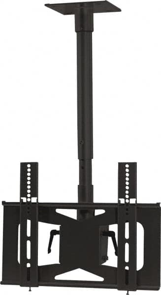 Video Mount - Flat Panel Ceiling Mount For 27 to 42 Inch LCD Monitor - Black, 100 Lbs. Load Capacity, 20° Max Tilt Angle, Ceiling Mount Rotating and Tilting - Americas Industrial Supply