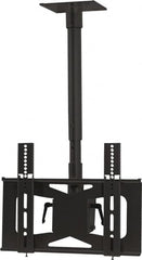 Video Mount - Flat Panel Ceiling Mount For 27 to 42 Inch LCD Monitor - Black, 100 Lbs. Load Capacity, 20° Max Tilt Angle, Ceiling Mount Rotating and Tilting - Americas Industrial Supply