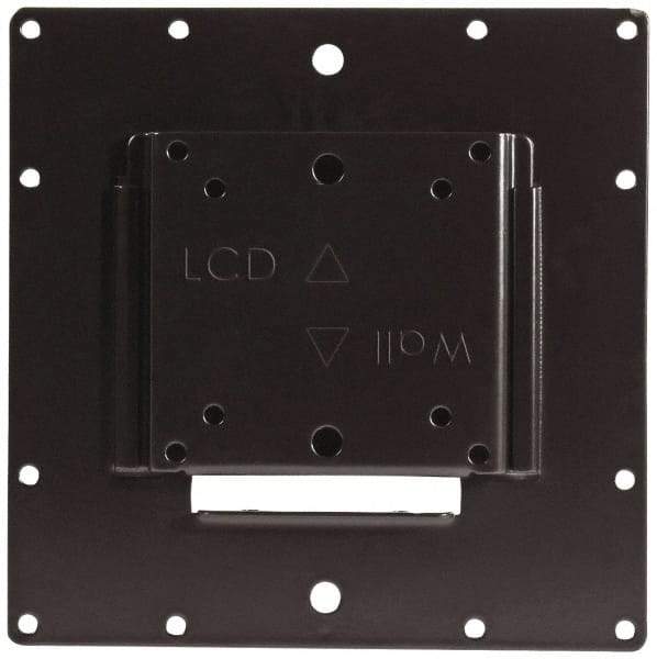 Video Mount - Flat Panel Flat Mount For 10 to 30 Inch LCD Monitor - Black, 50 Lbs. Load Capacity, Flush Wall Mount - Americas Industrial Supply