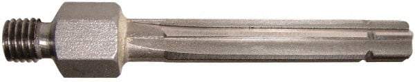 Alvord Polk - 5.04mm High Speed Steel 6 Flute Chucking Reamer - Straight Flute, 1/4-28 Threaded Shank, 1-1/2" Flute Length, 2-3/8" OAL - Americas Industrial Supply