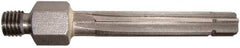 Alvord Polk - 7.87mm High Speed Steel 6 Flute Chucking Reamer - Straight Flute, 1/4-28 Threaded Shank, 1-1/2" Flute Length, 2-3/8" OAL - Americas Industrial Supply