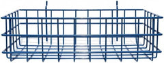 Marlin Steel Wire Products - 8" Deep, Rectangular Steel Peg Board/Slatwall Basket - 1-3/8" Perforation, 14" Wide x 4" High - Americas Industrial Supply