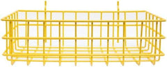 Marlin Steel Wire Products - 8" Deep, Rectangular Steel Peg Board/Slatwall Basket - 1-3/8" Perforation, 14" Wide x 4" High - Americas Industrial Supply