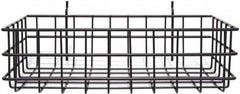 Marlin Steel Wire Products - 8" Deep, Rectangular Steel Peg Board/Slatwall Basket - 1-3/8" Perforation, 14" Wide x 4" High - Americas Industrial Supply