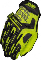 Mechanix Wear - Size XL Synthetic Leather/TPR Anti-Vibration/Impact Protection Work Gloves - Uncoated, Hook & Loop Cuff, Full Fingered, Hi-Vis Yellow, Paired - Americas Industrial Supply
