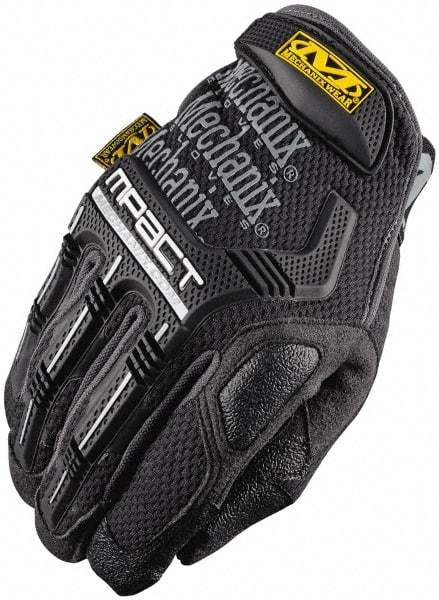 Mechanix Wear - Size S Synthetic Leather/TPR Anti-Vibration/Impact Protection Work Gloves - For Mechanic's & Lifting, Uncoated, Hook & Loop Cuff, Full Fingered, Black/Gray, Paired - Americas Industrial Supply
