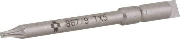 Wera - 4mm Drive, Torx Precision Screwdriver Bit - 1-3/4" OAL - Americas Industrial Supply