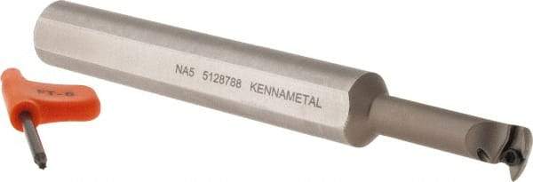Kennametal - GP..., CSPI Internal Indexable Profiling Toolholder - 1/2" Shank Width, 4" Long, Steel, Through Coolant - Americas Industrial Supply