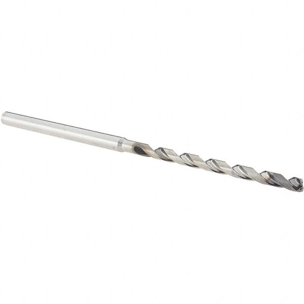 Walter-Titex - 2.5mm, 140° Point, Solid Carbide Micro Drill Bit - 77mm OAL, 39mm Flute Length, 3mm Shank Diam, Series A6589AMP - Americas Industrial Supply