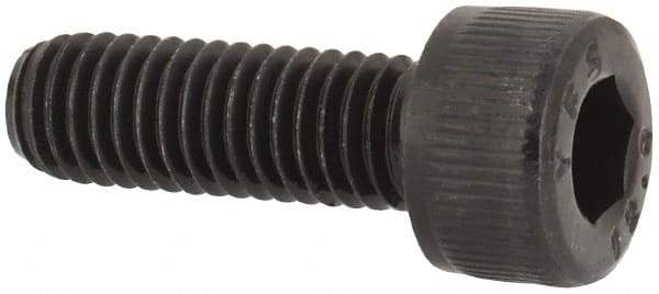 Value Collection - M5x0.80 Metric Coarse Hex Socket Drive, Socket Cap Screw - Grade 12.9 Alloy Steel, Black Oxide Finish, Fully Threaded, 15mm Length Under Head - Americas Industrial Supply
