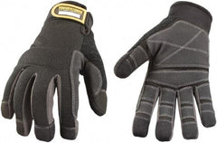 Youngstown - Size S Synthetic Leather Work Gloves - For Mechanic's & Lifting, Uncoated, Hook & Loop Cuff, Full Fingered, Black, Paired - Americas Industrial Supply
